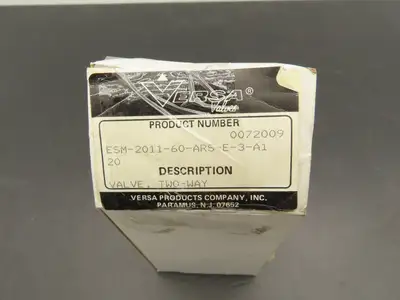 Versa ESM-2011-60-ARS-E-3-A120 Pneumatic Solenoid Valve 2-Way NC 120V