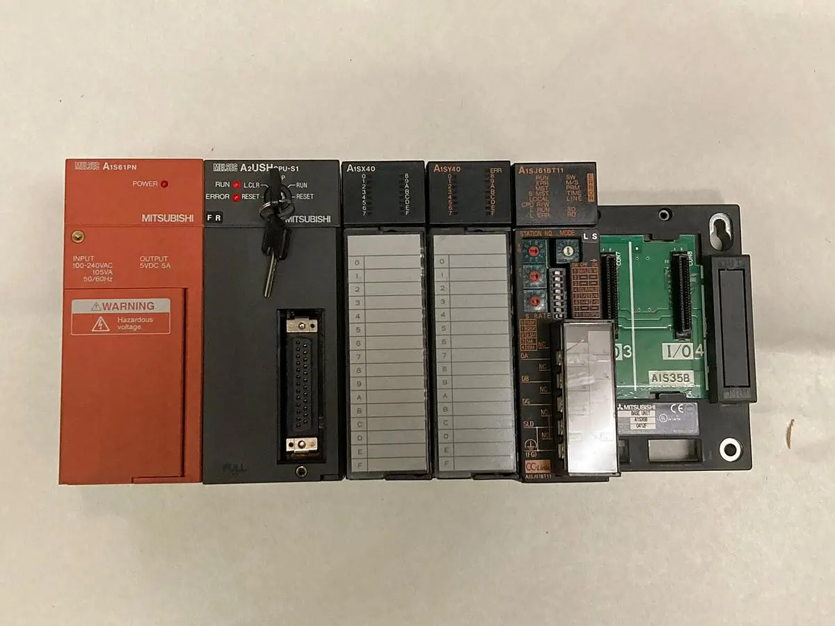 Used MITSUBISHI A1S61PN / A2USHCPU-S1 / A1SX40 / A1SY40 / A1SJ61BT11 I/O Boards & Replacement Parts | Surplus Asset Holdings #1218292