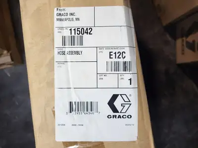 New | in-Stock GRACO 115042 Parts (Hydraulics and Pneumatics) British Columbia CA | Lenmark #914737