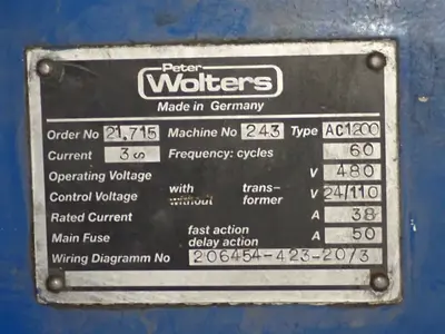 USED PETER WOLTERS AC1200
