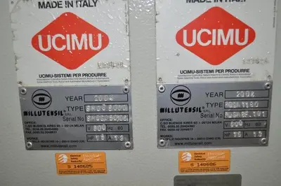 USED 2004 MILLUTENSIL SMOC 5000/RDSA 1180