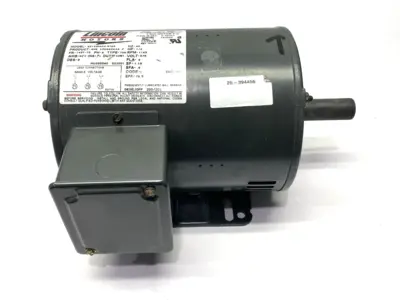 USED LINCOLN MOTORS ELECTRIC MOTOR 3-PHASE 1/2HP 1165RPM 575VAC .95A