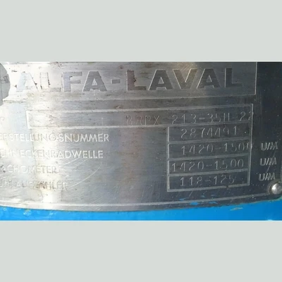 USED ALFA LAVAL BRPX 213-35H
