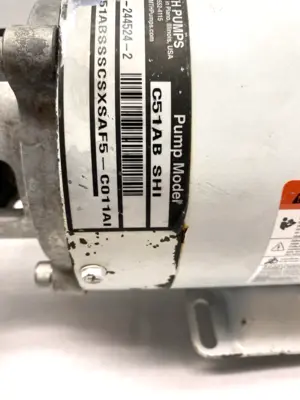 80-C51ABSSSCSXSAF5-C011AI | MTH Pumps  Close Coupled Centrifugal Pump C51AB SHI - Used