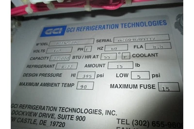 Used GCI DE3AC - SPL Chillers South Carolina US | Beverage Industries #1359622