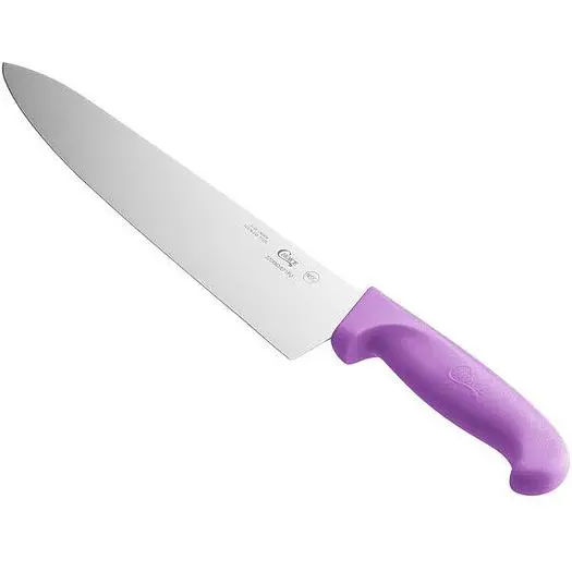 10" Chef Knife with Purple Allergen-Free Handle