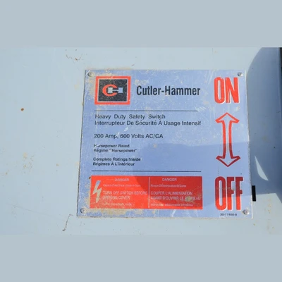Cutler Hammer 200 Amp Fusible Disconnect