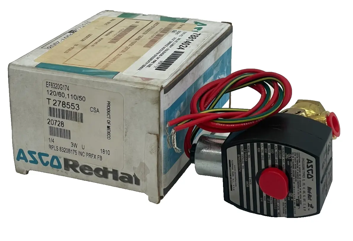 NEW ASCO EF8320G174 SOLENOID 120/60,110/50