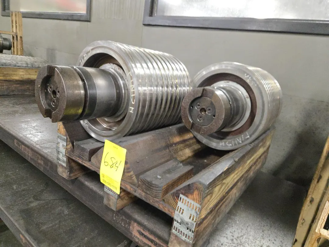 (2) OD Grind Drum Spindle