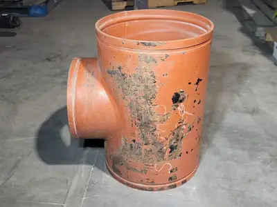 15"x15"x12" Grooved End Reducing Tee Fitting