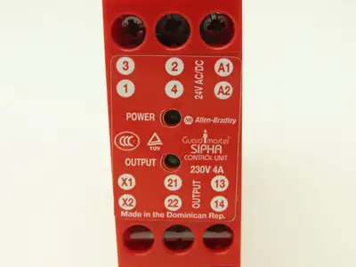 Allen Bradley 440N-S32013 Guardmaster Safety Relay Sipha Control Unit 24V Ser B
