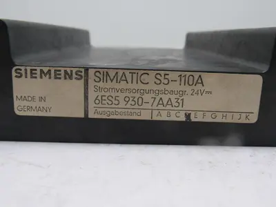 Siemens Simatic S5-110A 6ES5 930-7AA31 CPU Processor Module