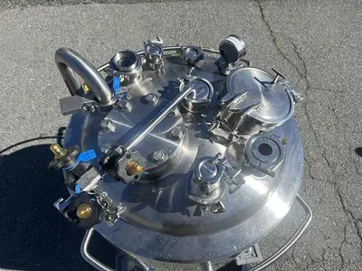 Tank, 40 Gallon (150 Liters), 316L Stainless Steel, Jacketed, 45 PSI Internal #5991208