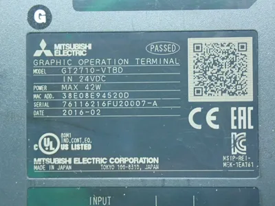 USED MITSUBISHI ELECTRIC GT2710VTBD