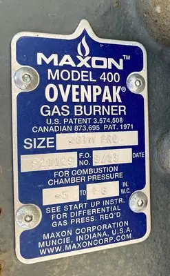 USED 2013 MAXON 400 OVENPACK
