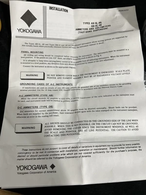 NEW Yokogawa 103121DAMT