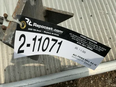 Used Aluminum Ramp for Box Truck, approx. 13’8” long x 26-1/4” wide, 24” wide between side, comes wi...