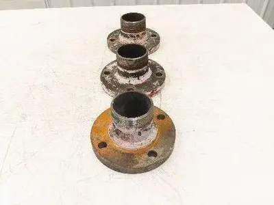 Weldbend 3" Butt Weld Flange x 3" NPT Pipe Nipple 4"Height #150  Lot of 3