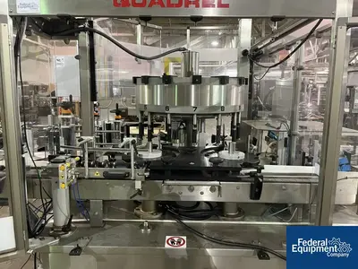 USED Quadrel Quadrel Wrap Around Labeler, Model Rotary