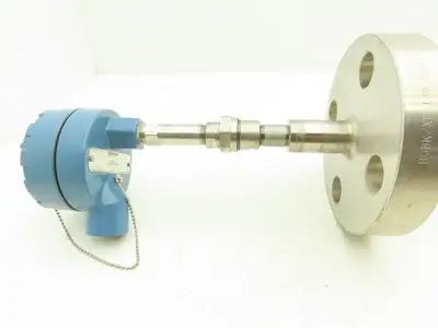 Rosemount 0068P21C30A115F16XA 68 RTD Temperature Sensor 1.5" Flanged 11.5" Probe