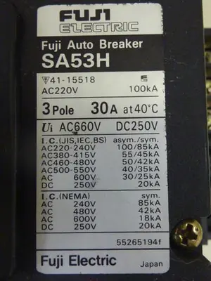 USED FUJI ELECTRIC SA53H-30