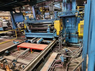 52” x .100” x 35,000 Lb. Stamco Double-Loop Slitting Line
