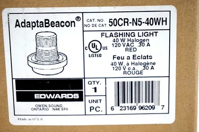 NEW EDWARDS 50CR-N5-40WH FLASHING LIGHT UNIT 50CRN540WH