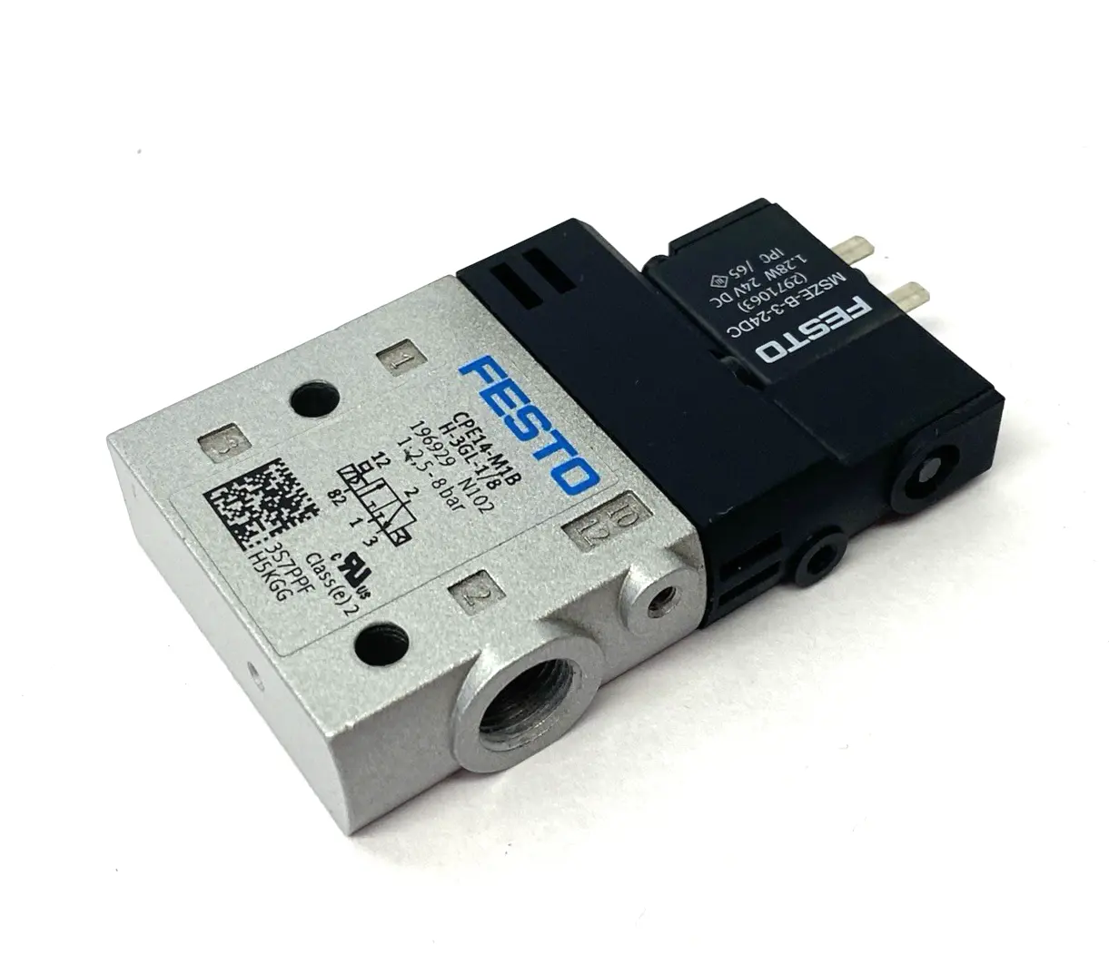 USED FESTO SOLENOID VALVE 3/2-WAY MONOSTABLE 196929