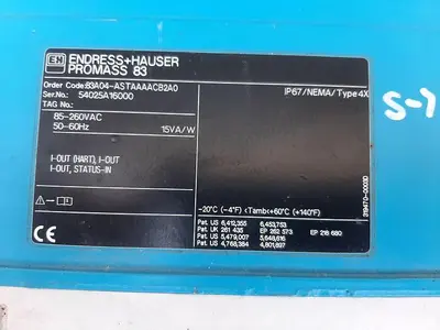 USED ENDRESS+HAUSER 83F08-AFUAAAACBAAA