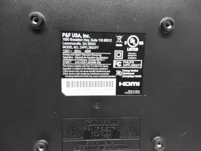 Used Phillips Used Phillips 3000 series LED-LCD TV 24PFL3603/F7 Video/CATV/Television Illinois US | Falcon Restaurant Supply #1375869