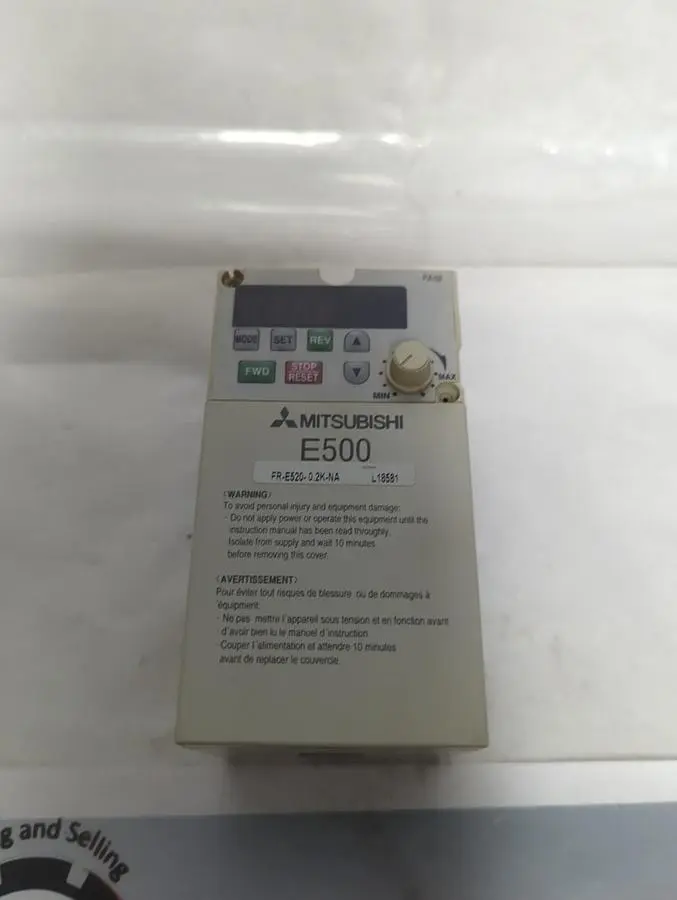 Used MITSUBISHI ELECTRIC FR-E520-0.2K-NA Industrial Controls Ohio US | Surplus Asset Holdings #1295328