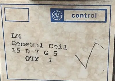 General Electric 15D7G5 Renewal coil. Loc4D20