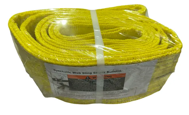 Lift-All 4" x 4 ft Polyester Twisted-Eyes Web Sling, 1-Ply, Type-4