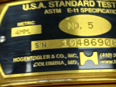 USED HOGENTOGLER& CO NO. 5