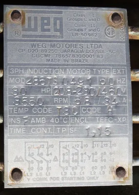 USED WEG 286TS