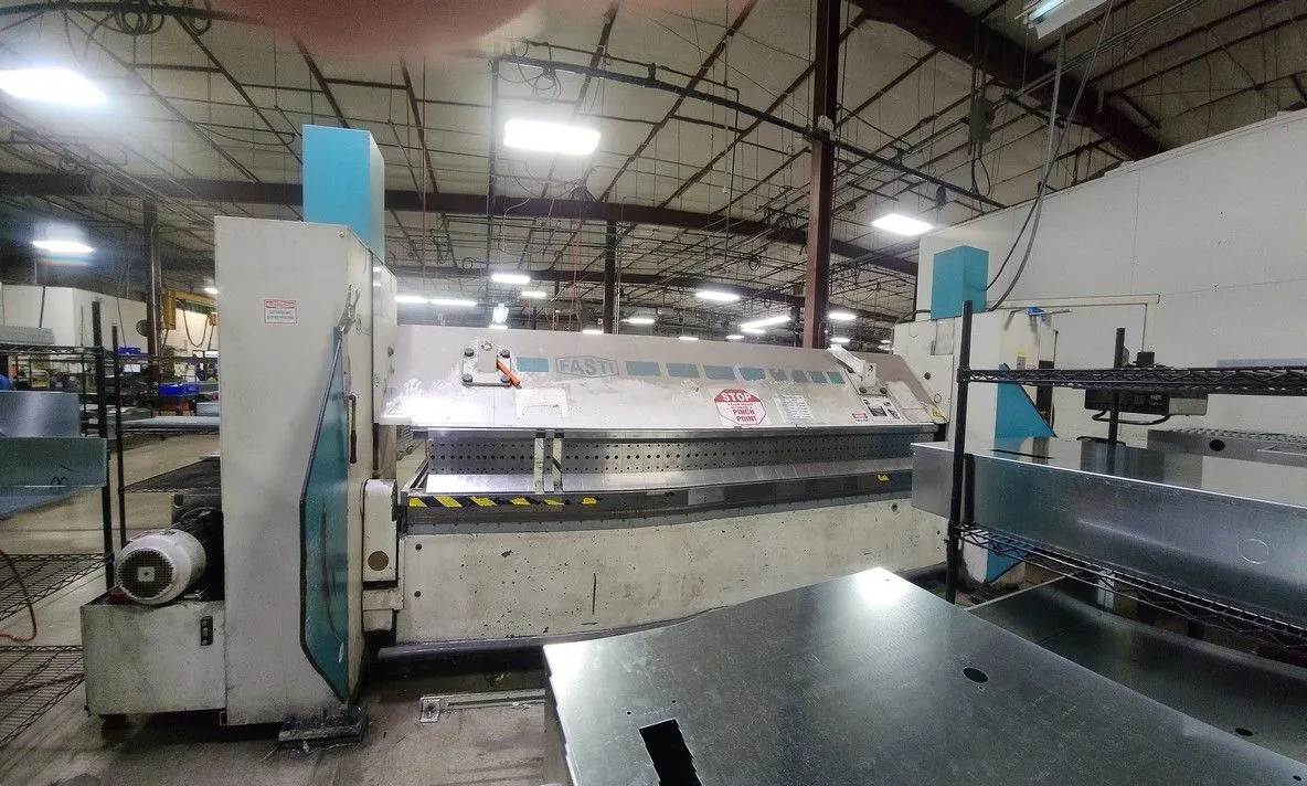 9 Gauge x 10' Fasti 225-32-4 CNC Folder, 2001- Delem Control, 12” Tall Upper Goats Foot Tooling