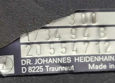 USED HEIDENHAIN Does Not Apply