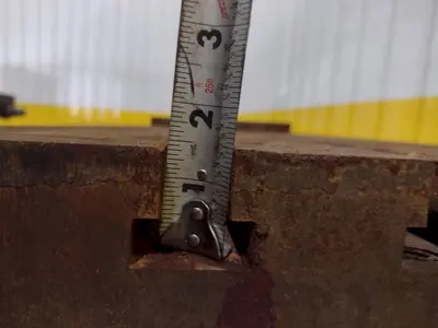 18" X 40" X 2.5" STEEL BOLSTER T-SLOT PLATE: YOBRO #25182
