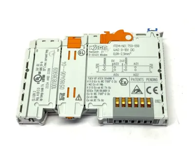 Used Wago Output Module, 4-Channel Analog Output, 0-10VDC PLC Input & Output Michigan US | Maverick Industrial Sales #1414293