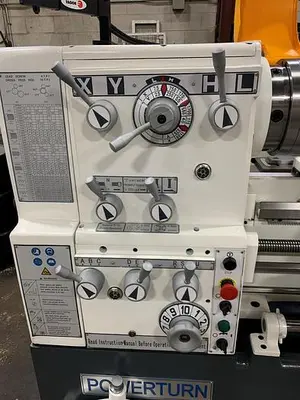 18" X 40" "NEW" POWERTURN LATHE, PRECISION LATHE WITH 3.14" SPINDLE BORE