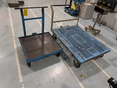 (2) Rolling Material Carts