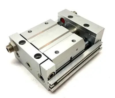 USED SMC GUIDED RODLESS PNEUMATIC CYLINDER