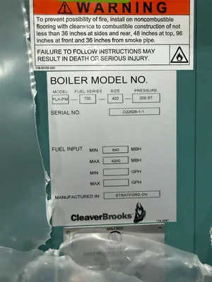 CLEAVER BROOKS FLX-PM-700-420 Boilers | Perry Equipment (2)