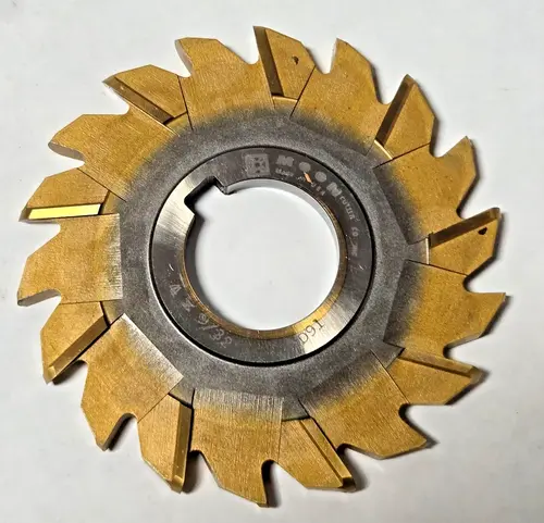 Moon Milling Cutter 4" x 9/32 HIGH SPEED STEEL HSS resharpened