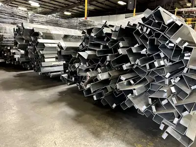 BULK QTY OF ROLLER RACKING W/ BEAMS