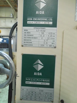 USED 2005 AIDA PRESSES ESR-3M / LS-4032 / NCRF-400Z