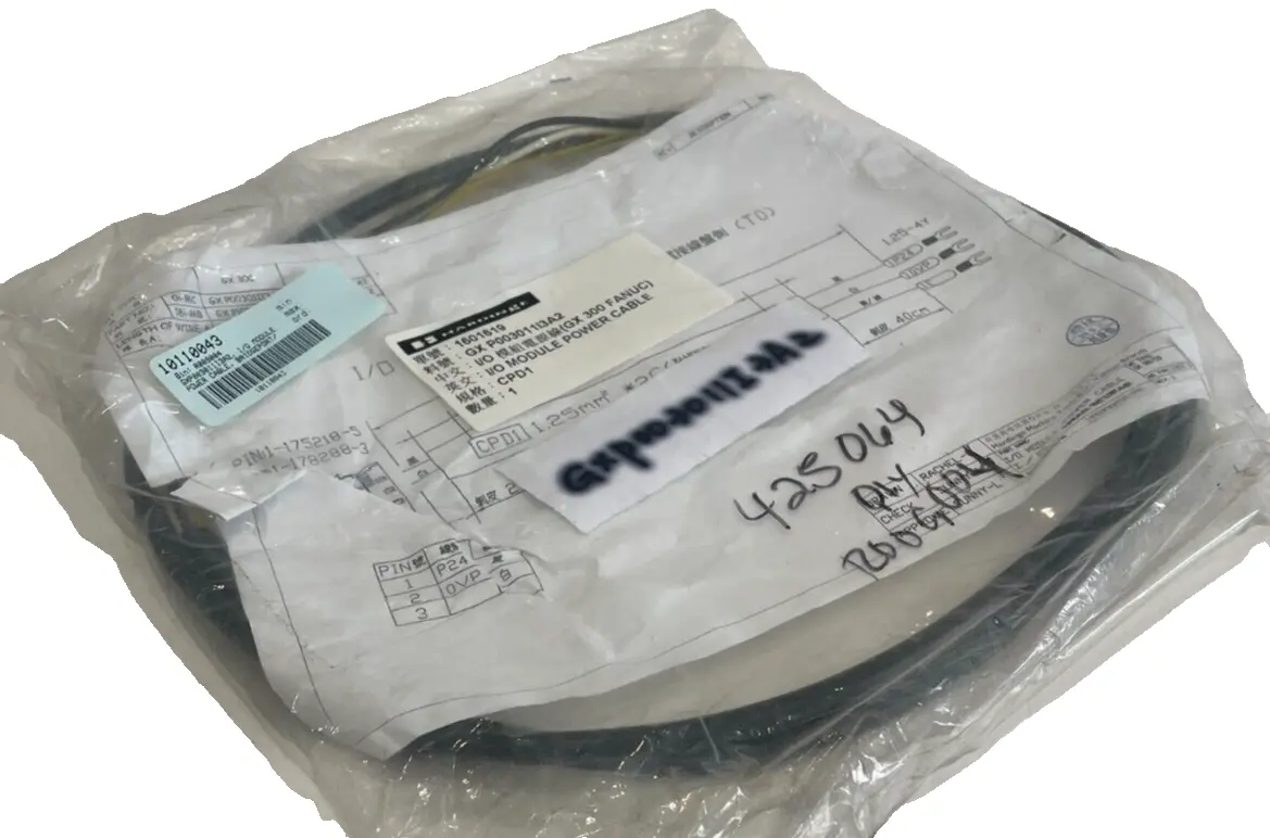 NEW HARDINGE GX P003011I3A2 I/O MODULE POWER CABLE 1601619
