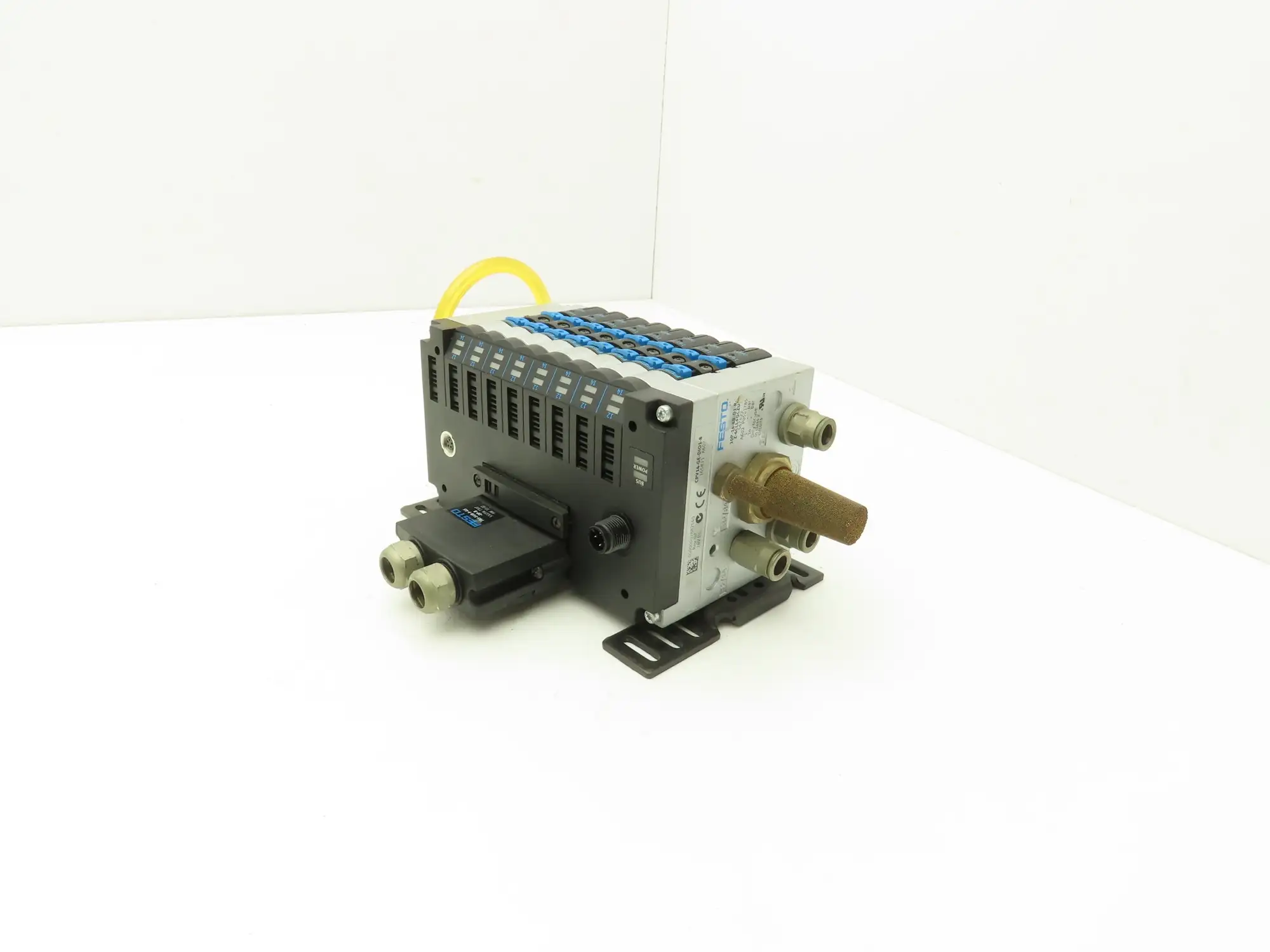 Festo 10P-14-8B-D1-R-Z-6CLL+GCZU 8-Station Solenoid Valve Manifold 24VDC 161 362
