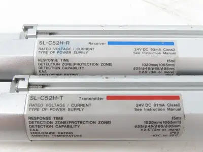 Keyence SL-C52H-R | SL-C52H-T Light Curtain Transmitter Receiver Set 1020mm 24V