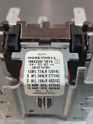 Honeywell Tradeline R8222 D 1014 DPDT Switching Relay Loc4B19